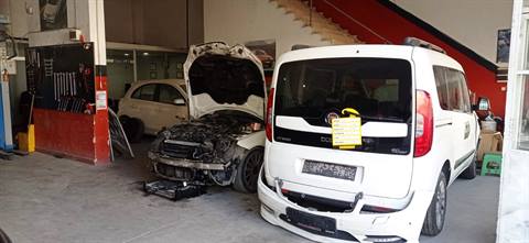 Kaporta boya hazırlığı — Auto Klas Otomotiv